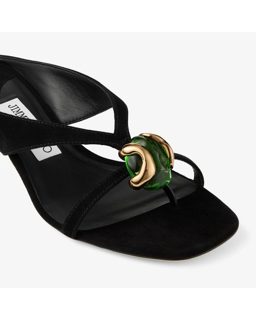 Jimmy Choo Black Emeri Stone 35