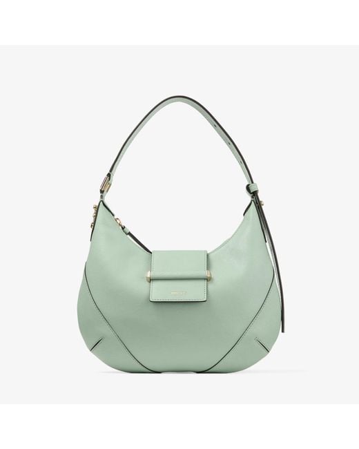 Jimmy Choo Green Bar Hobo Small