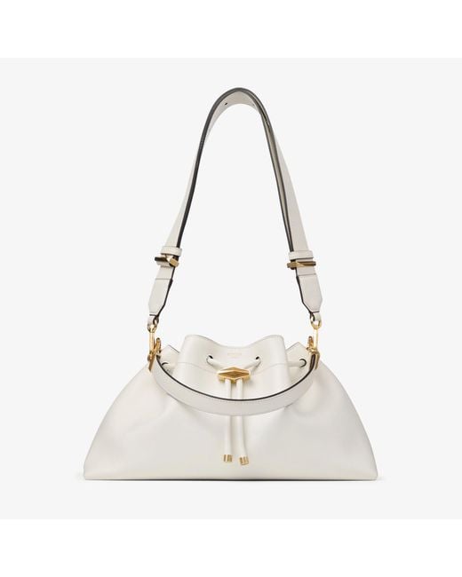 Jimmy Choo White Cinch Medium