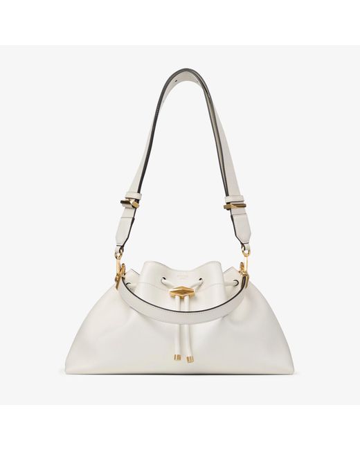 Jimmy Choo White Cinch Medium