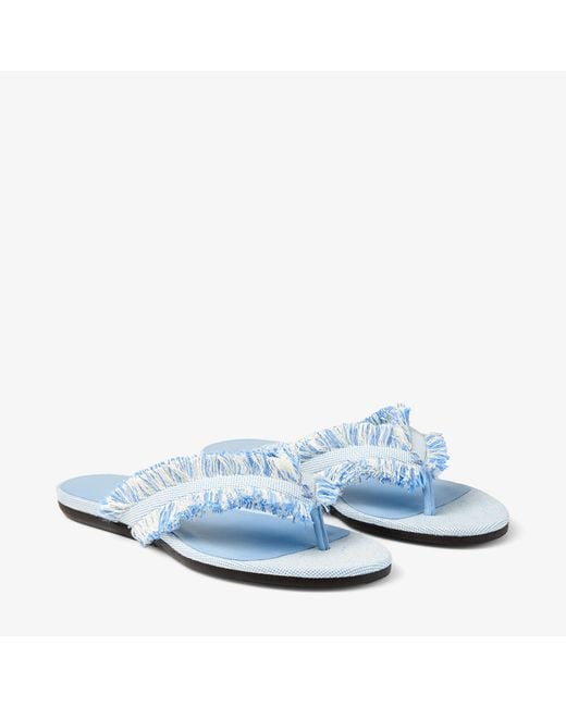 Jimmy Choo Blue Bay Flat