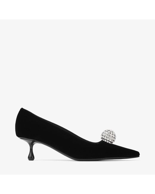 Jimmy Choo Black Orb Pump 50