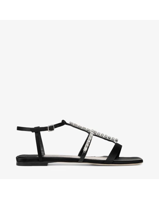 Jimmy Choo Black Gwyn Flat