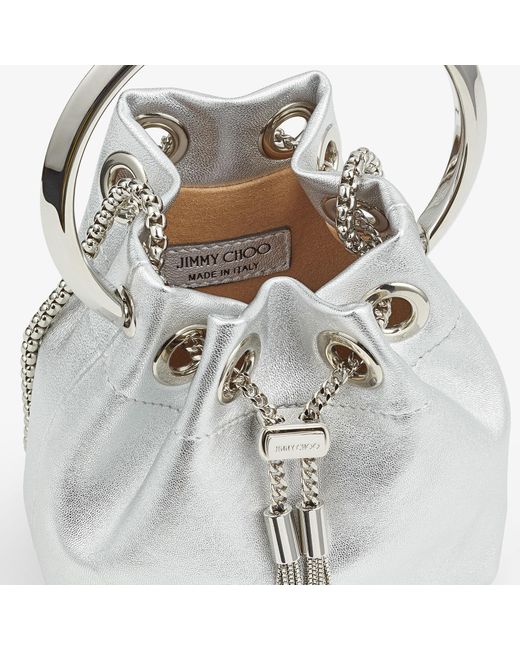 Jimmy Choo Metallic Micro Bon Bon