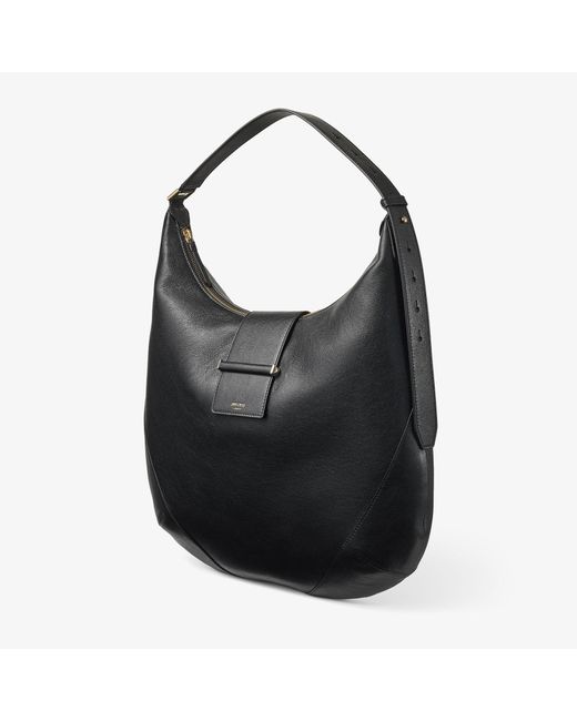 Jimmy Choo Black Bar Hobo Medium