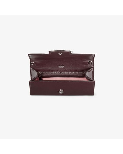 Jimmy Choo Pink Bing Wallet With Chain