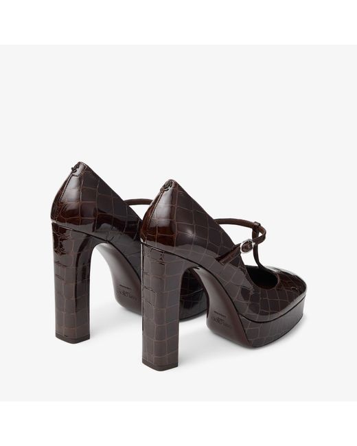 Jimmy Choo Brown Marene Mary Jane 120