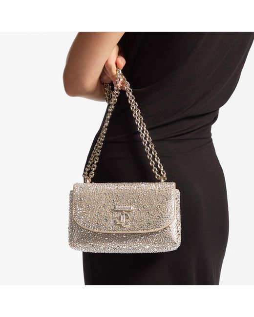Jimmy Choo Gray Curve Crossbody Small