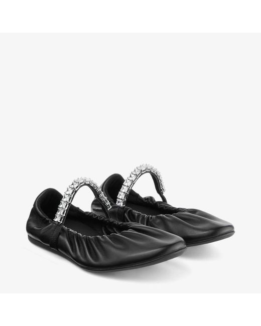 Jimmy Choo Black Jade Ballerina