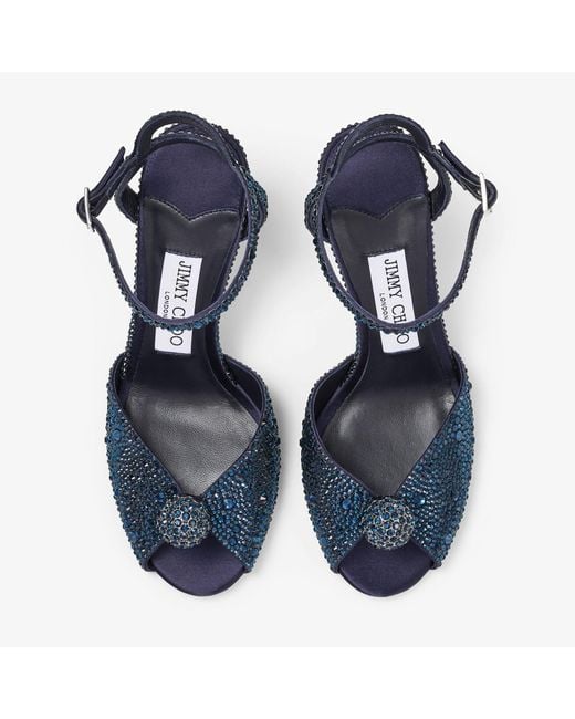 Jimmy Choo Blue Sacora 85