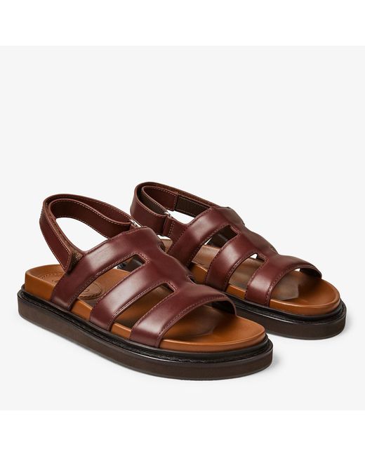 Jimmy Choo Brown Cove Sandal for men