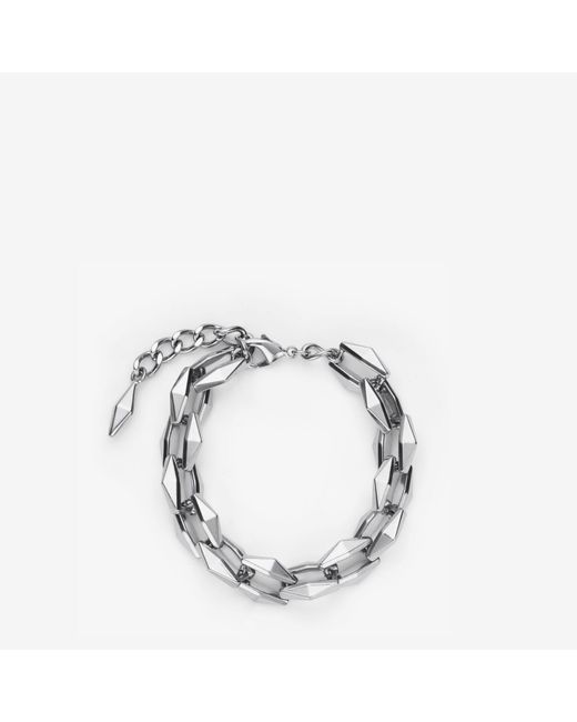Diamond chain bracelet Jimmy Choo en coloris Metallic