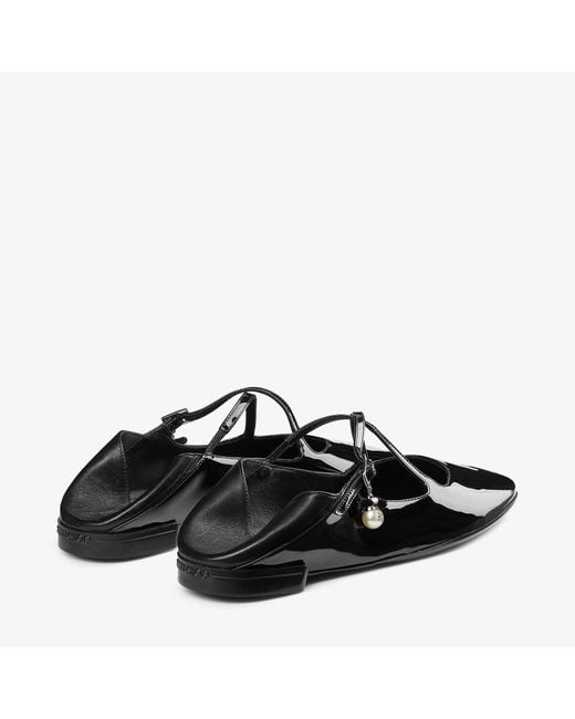 Jimmy Choo Black Eleri Ballerina