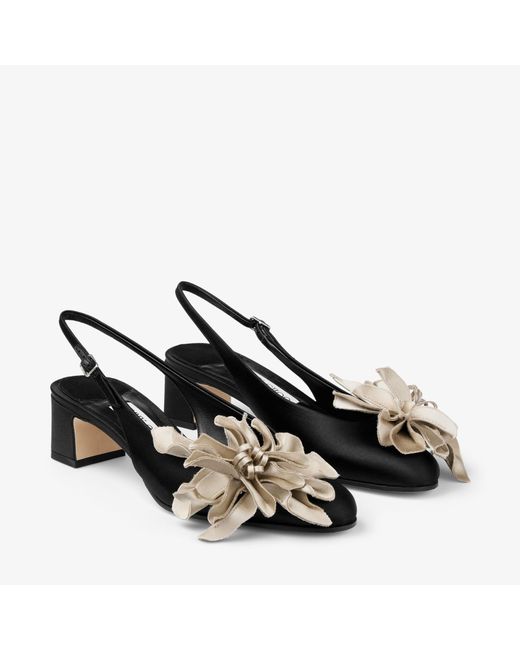 Jimmy Choo Black Eyla Sling Back 45