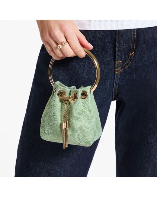 Jimmy Choo Green Micro Bon Bon
