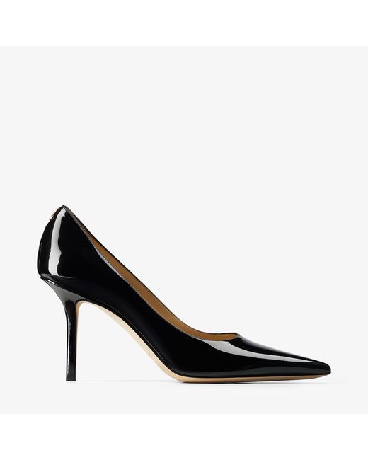 Jimmy Choo Black Love 85 Leather Pumps