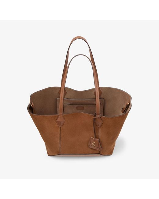 Jimmy Choo Brown Diamond Tote Medium
