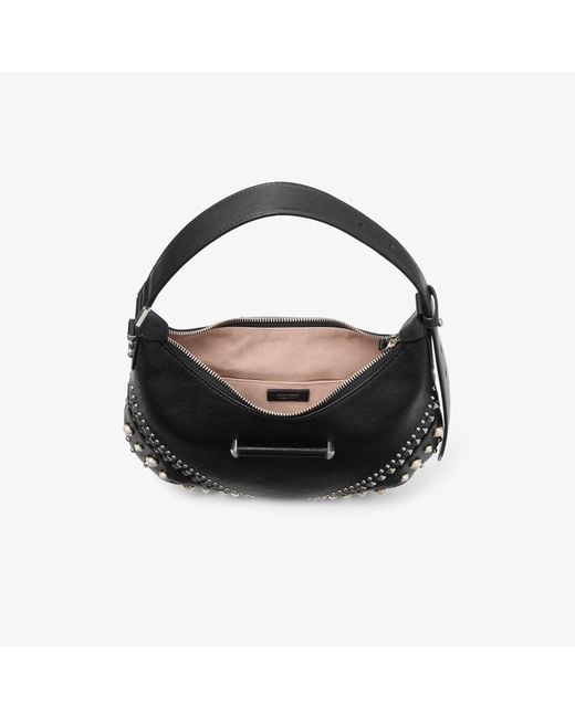 Jimmy Choo Black Bar Hobo Small