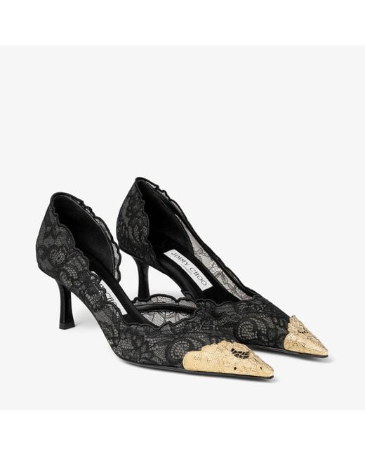 Jimmy Choo Black Faiz Pump 65