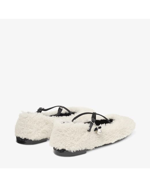 Jimmy Choo Natural Eleri Ballerina S