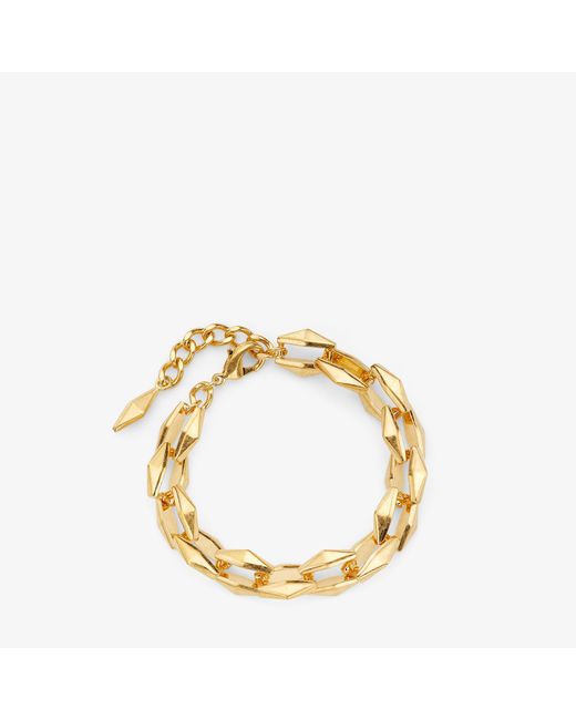 Jimmy Choo Metallic Diamond Chain Bracelet