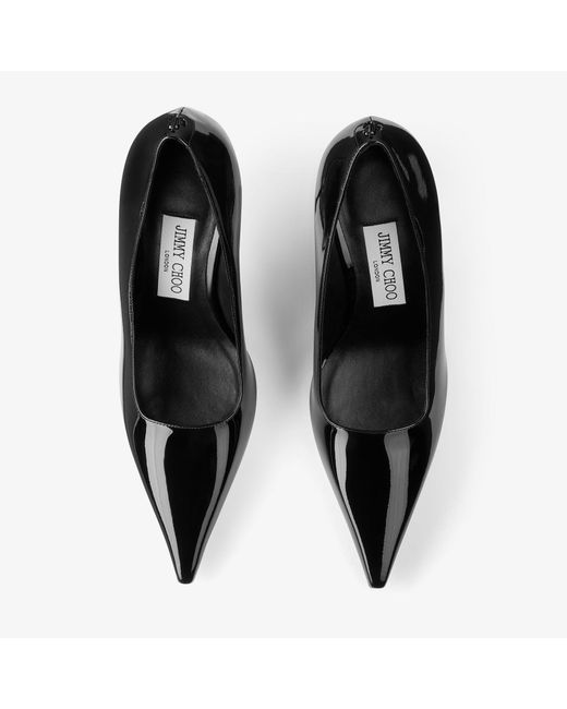 Jimmy Choo Black Ixia 95 Patent Leather Pumps