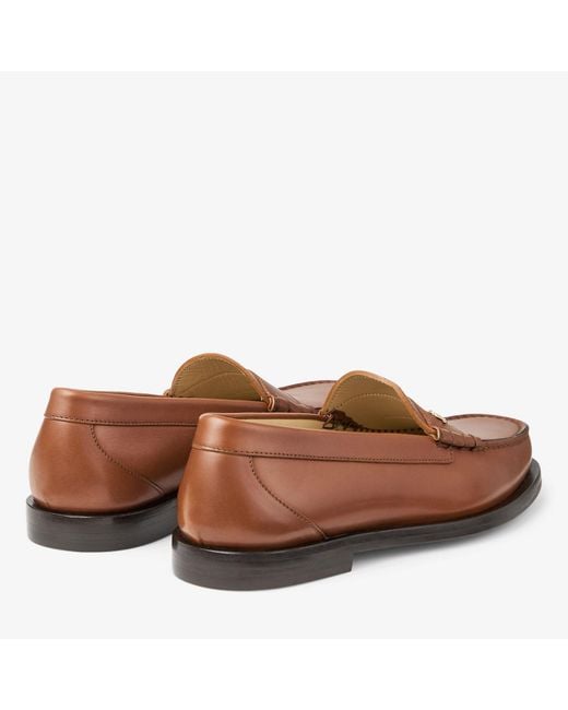 Jimmy Choo Brown Ethan Loafer for men