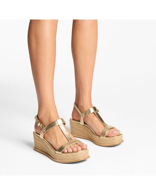 Jimmy Choo Natural Theia Wedge 60