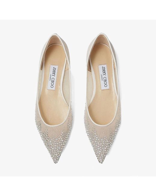 Jimmy Choo White Love Flat