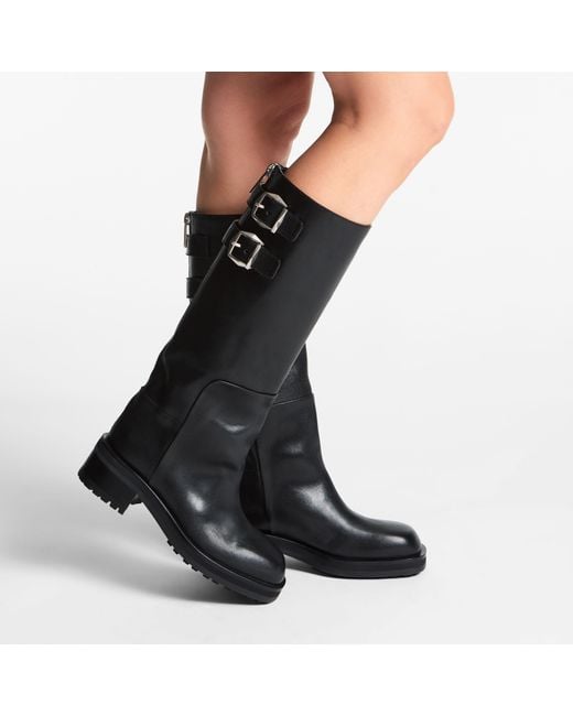 Jimmy Choo Black Brooklyn Knee Boot 50