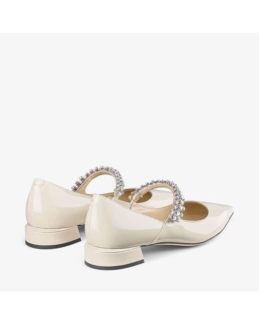 Jimmy Choo White Bing Pump Flat