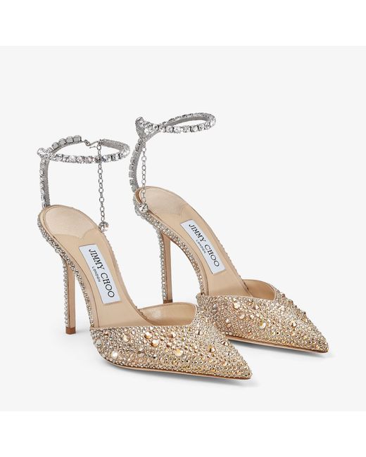 Jimmy Choo Metallic Saeda 100