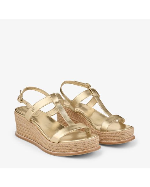 Jimmy Choo Natural Theia Wedge 60