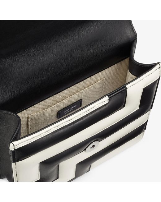 Jimmy Choo Black Avenue Quad Quilted-leather Shoulder Bag