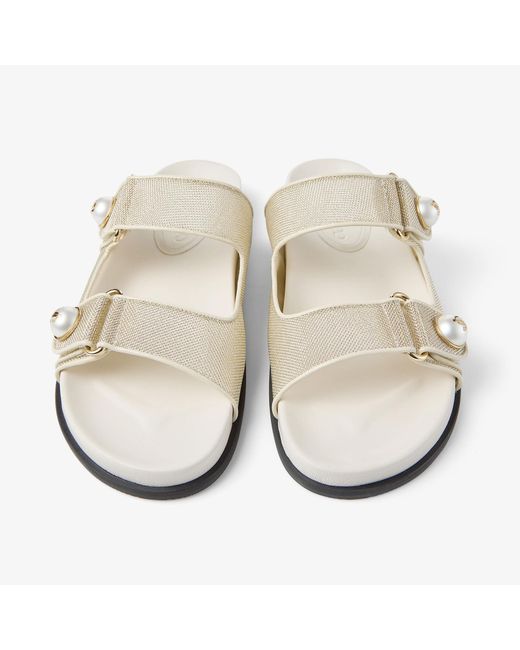 Jimmy Choo Natural Fayence Sandal