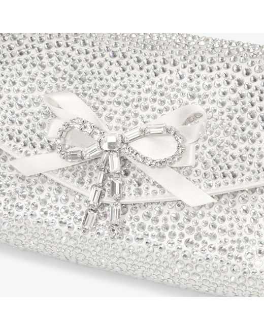 Jimmy Choo White Soft Bow Mini Bag