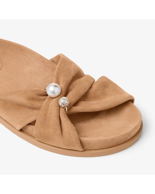 Jimmy Choo Brown Rafi Flat