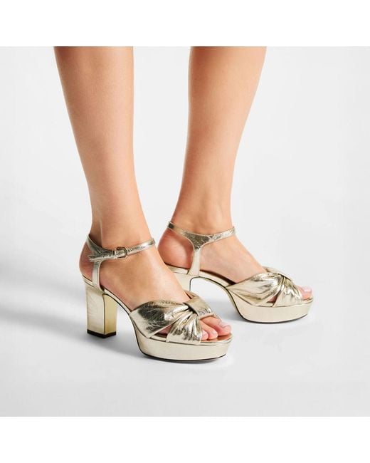 Jimmy Choo Metallic Heloise 80