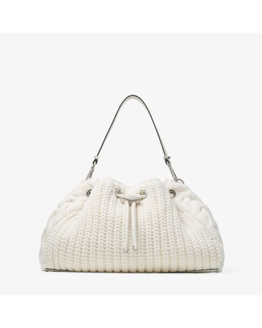 Jimmy Choo White Cinch Medium