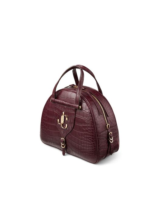 Jimmy★Choo(セールで欲しい)VARENNE/Bowling/Mini/Leopard Jimmy Choo Leather VARENNE bowling Handbag women - Glamood