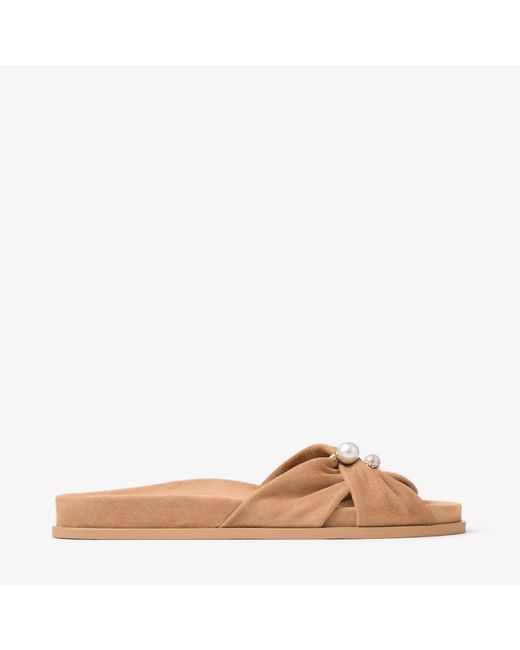 Jimmy Choo Brown Rafi Flat