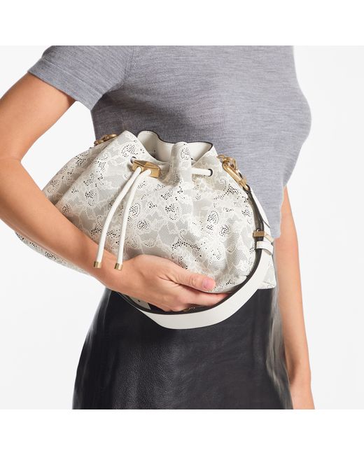 Jimmy Choo White Cinch Medium