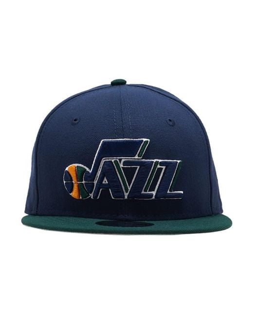 latest cost charm classic styles KTZ Synthetic Utah Jazz 9fifty Snapback Hat in Navy (Blue) for Men ... latest cost charm classic styles KTZ Synthetic Utah Jazz 9fifty Snapback Hat in Navy (Blue) for Men ...