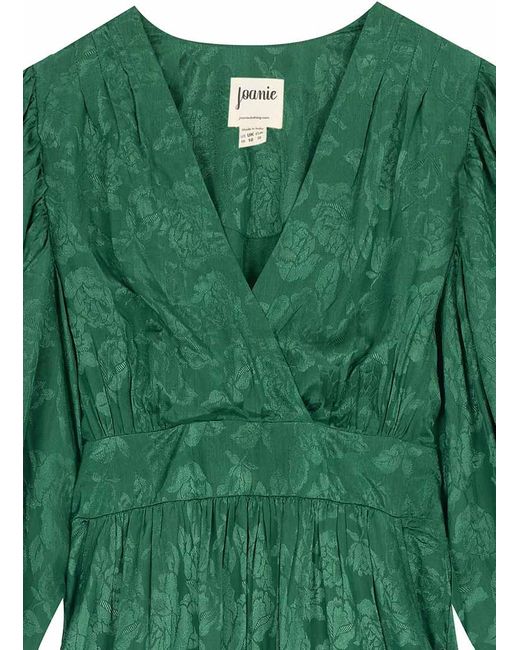 Joanie Green Clothing Victoria Floral Damask Balloon Sleeve Midaxi Dress