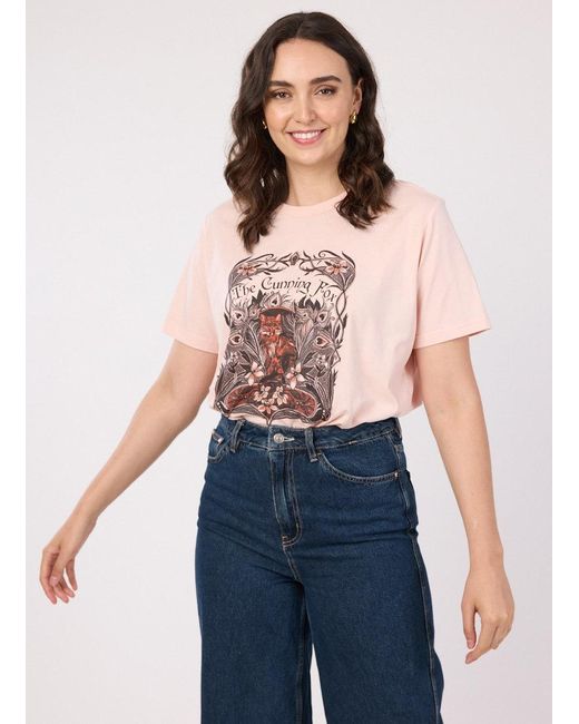Joanie Blue Clothing Vixen Cunning Fox Graphic Tee