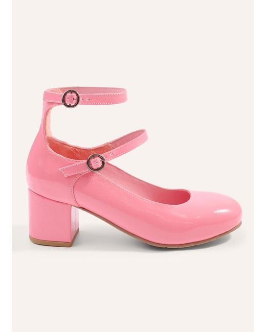 Joanie Pink Clothing Rouen Patent Leather Mary Jane Shoes