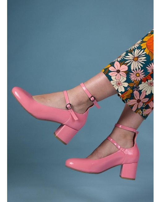 Joanie Pink Clothing Rouen Patent Leather Mary Jane Shoes