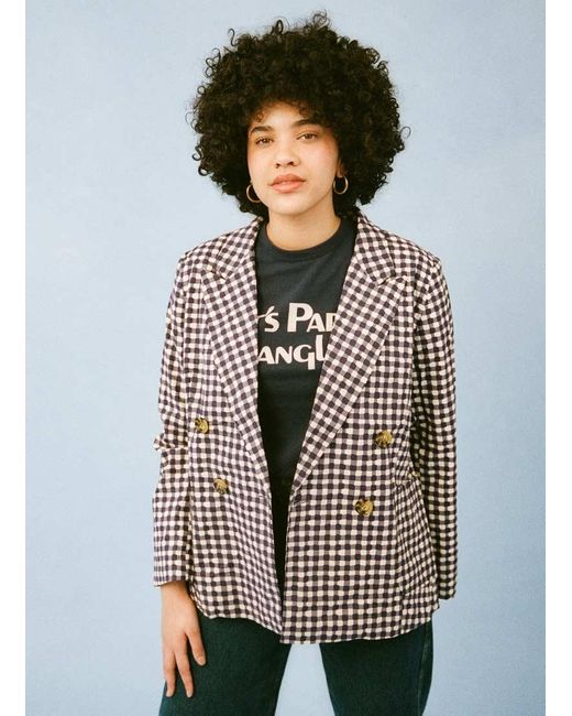 Joanie Blue Clothing Jarvis Double Breasted Corduroy Blazer