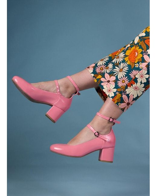 Joanie Pink Clothing Rouen Patent Leather Mary Jane Shoes