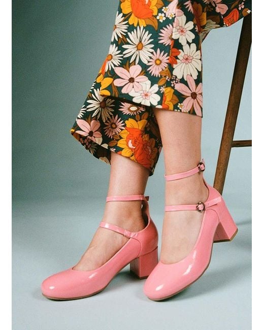 Joanie Pink Clothing Rouen Patent Leather Mary Jane Shoes